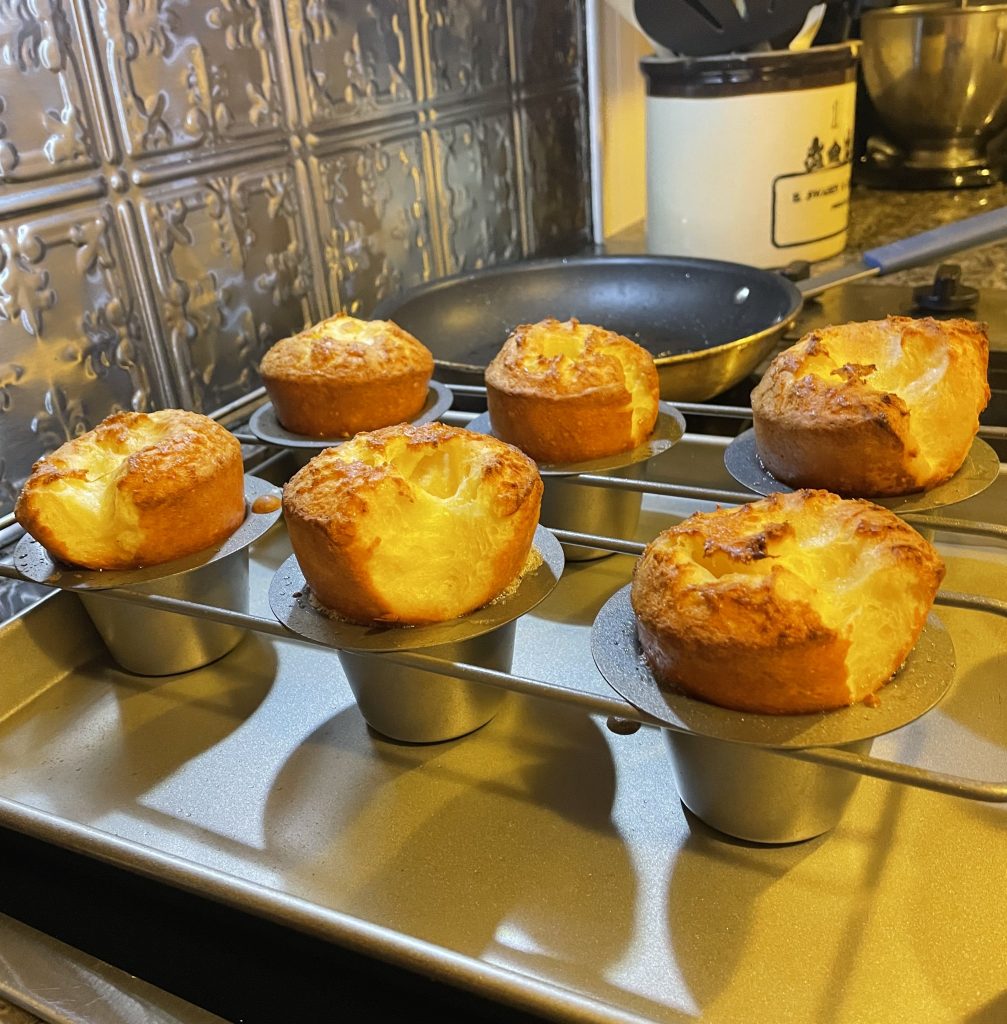Popovers fresh out of the oven